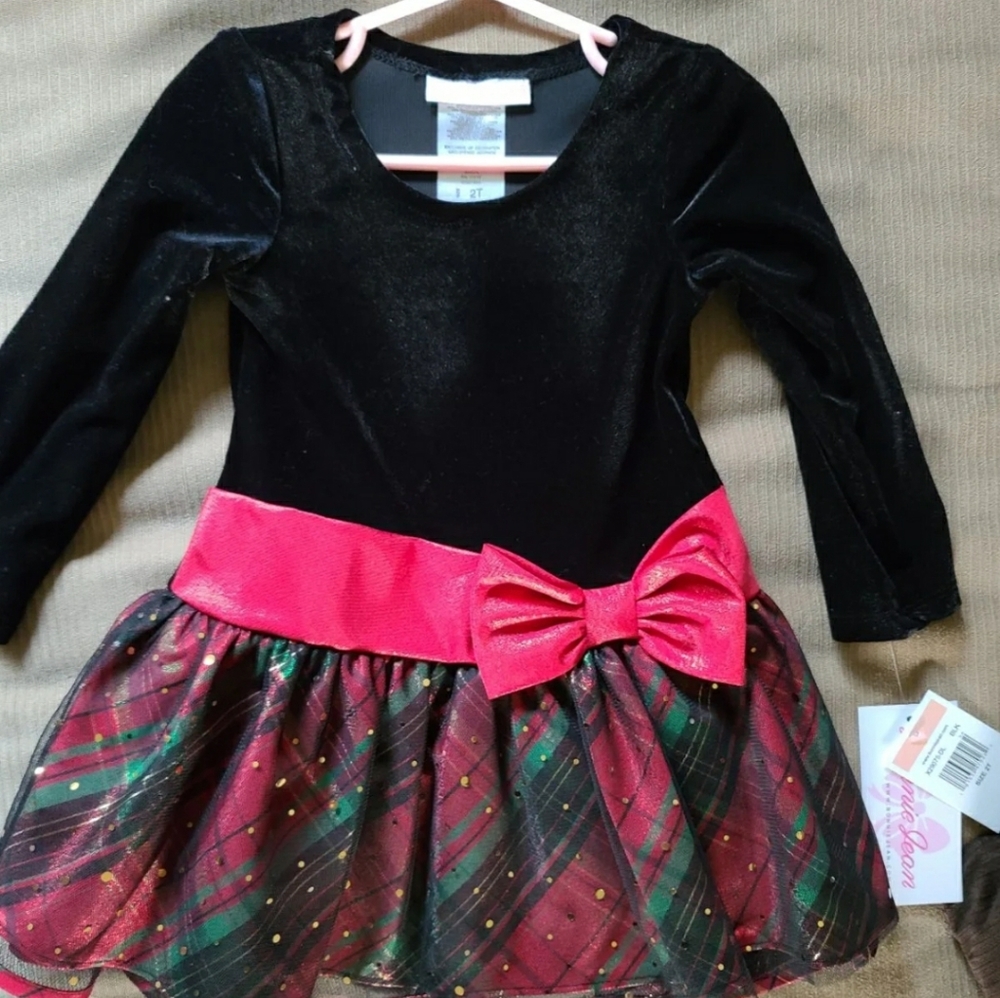Velvet toddler dress
